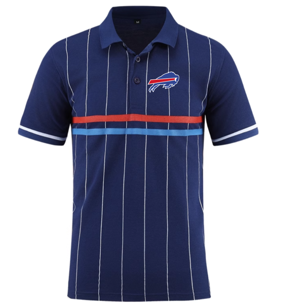 Buffalo Bills blue Men 2025 NFL polo T shirt
